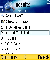 Mobile search local functionality