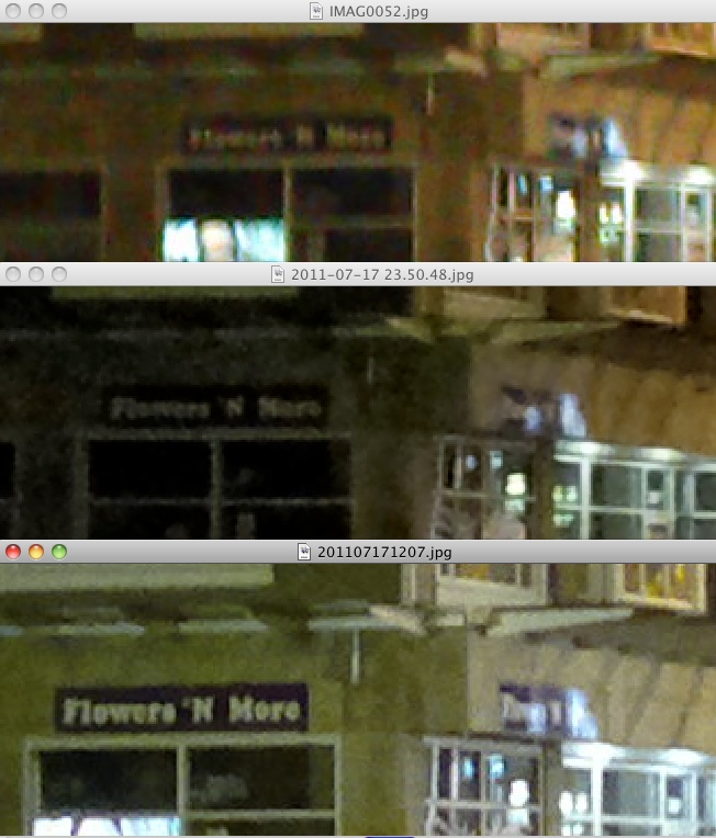 Street scene comparison