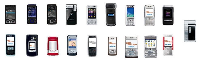 Nokia S60 3rd Edition smartphones with QVGA screens