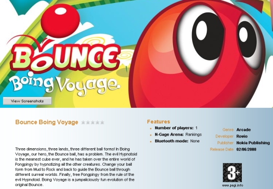 Bounce showroom page