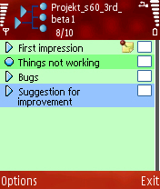 Project S60 3rd Edition Beta Normal Screen