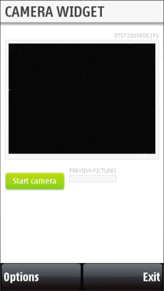 The new camera widget run on RDA