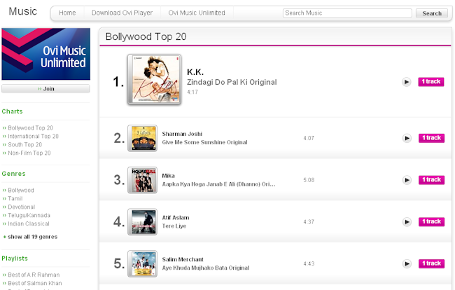 Ovi Music India