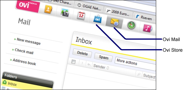 Ovi Icon Bar