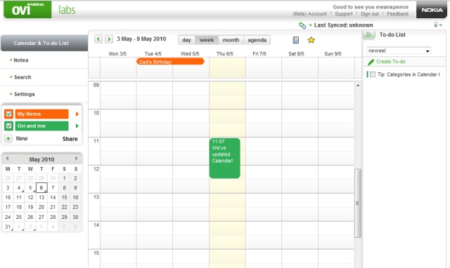 Ovi Calendar 1.6