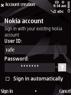 ovi contacts sign up