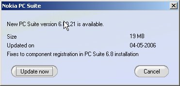 PC Suite update