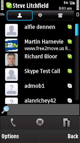 Skype Contact List