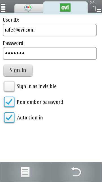 Nokia Messaging for IM