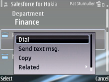 Sales Force for Symbian S60