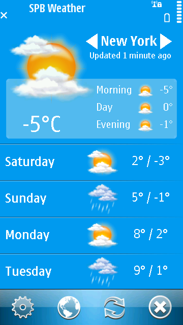 Screenshot, Spb Weather