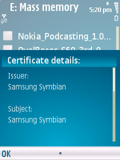 Python for S60 on Samsung