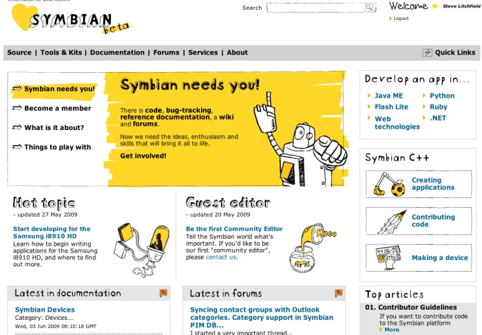 Symbian Foundation Developer site