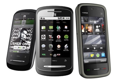 ZTE Racer (X850) and Nokia 5230