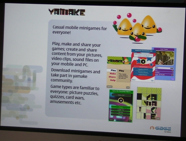 Yamake slide at Nokia Developer Summit