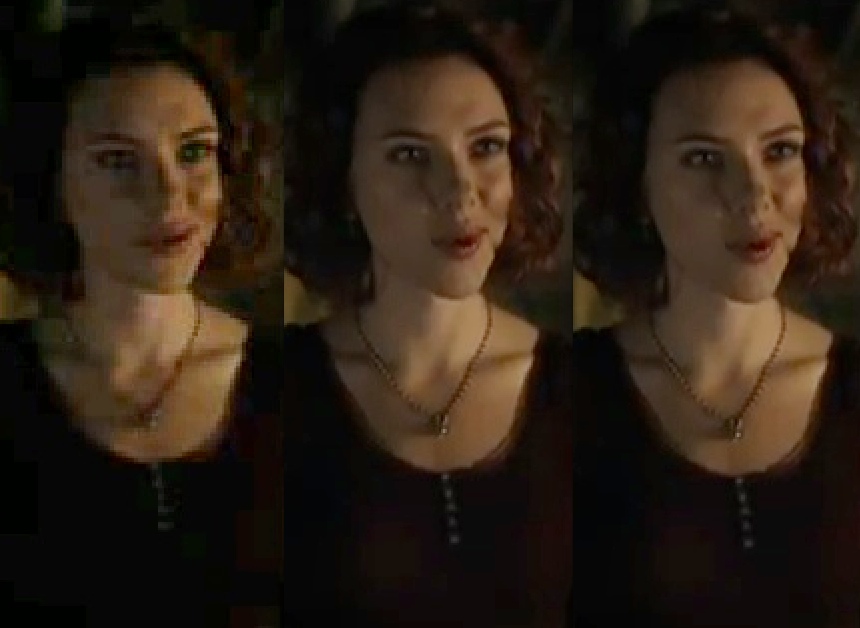 YouTube playback comparison crops