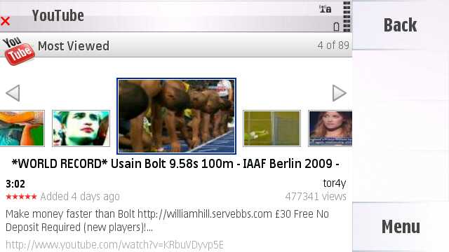 YouTube 2.2.17 screenshot