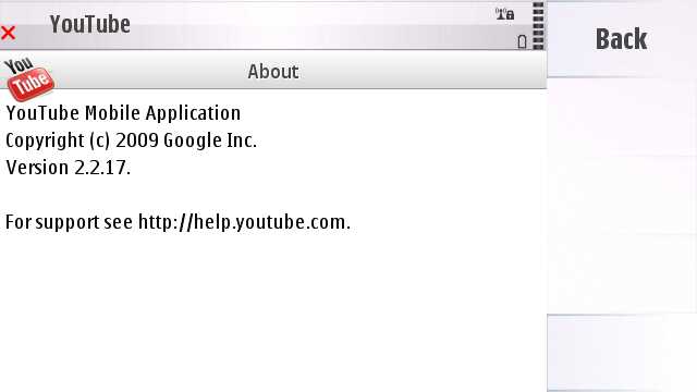YouTube 2.2.17 screenshot