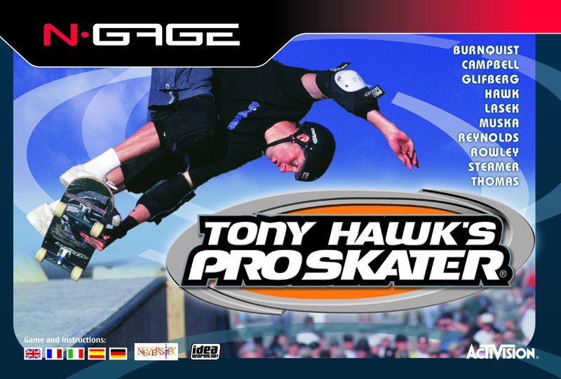 Tony Hawk's Pro Skater box art
