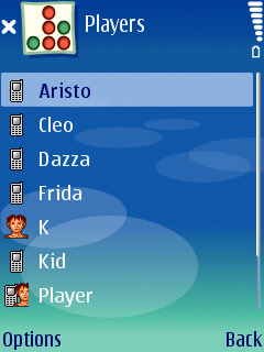 4 In A Line players screen