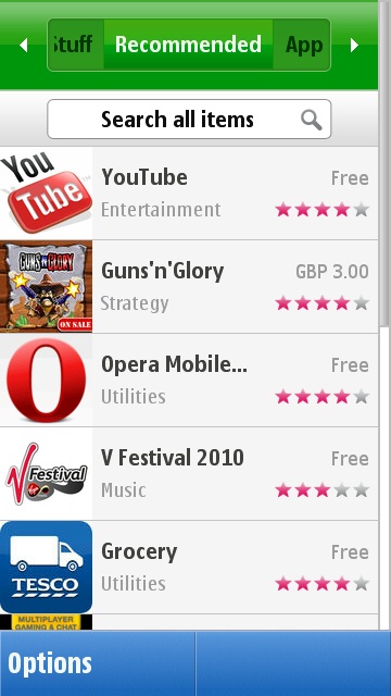 The Ovi Store client