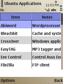 E52 - clock display in app window