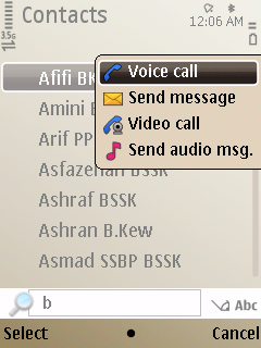 E52 enhanced contacts