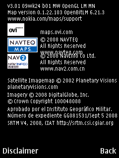 E52 - about Ovi maps