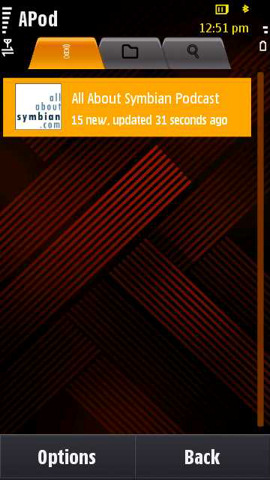 Music Screenshot: Library