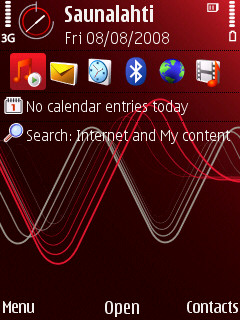 Nokia 5320 horizontal standby theme