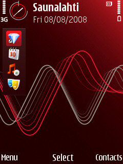 Nokia 5320 vertical standby theme closed