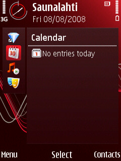 Nokia 5320 vertical standby theme