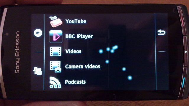 Vivaz Pro video menu