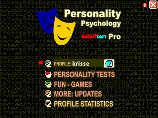 Personality Psychology Pro title screen