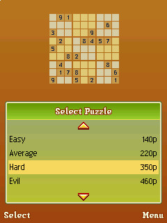 DChoc Cafe Sudoku on N-Gage