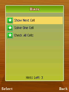 DChoc Cafe Sudoku on N-Gage