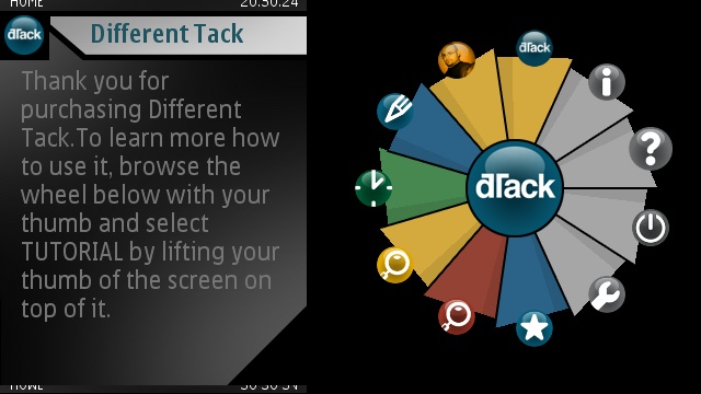 Different Track working in landscape orientation