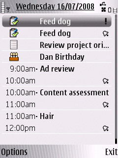 agenda view