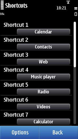 Favourite Apps customisation