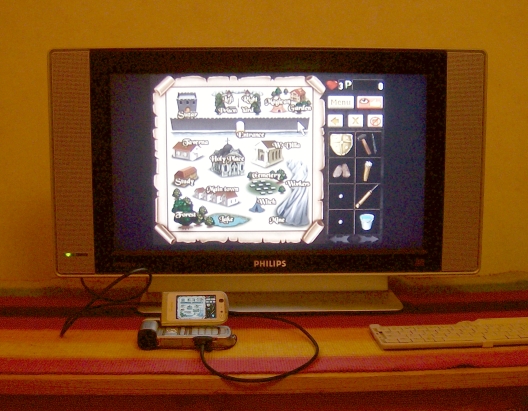 Final Battle on a television set