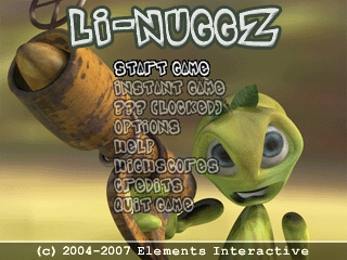 Li-Nuggz title screen