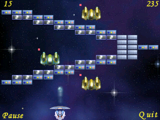 Meteor spaceships attacking