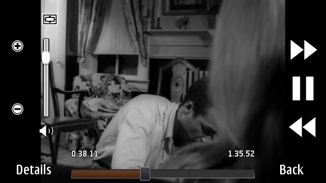 Night of the Living Dead, streaming via the Symbian video player