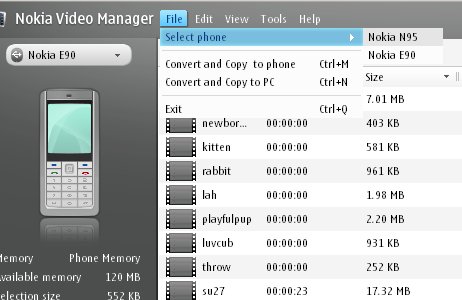 Nokia Video Manager