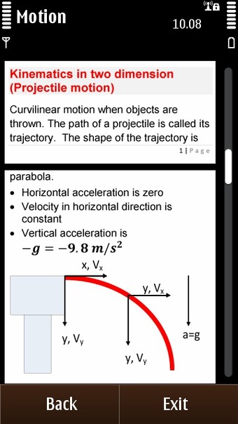 Physics Reference - Kinematics in two dimensions