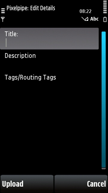 The Pixelpipe Send and Share user interface