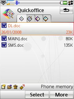 Old Quickoffice UIQ 3