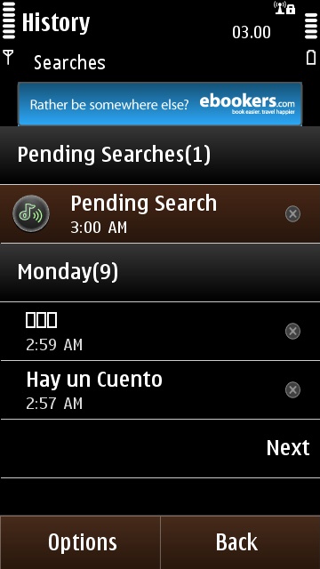 An example of unreadable search result