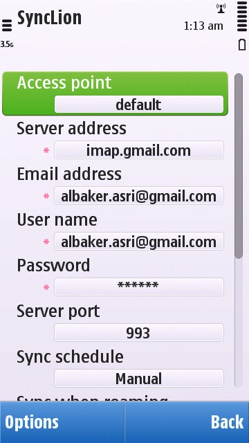 synclion app setting 1