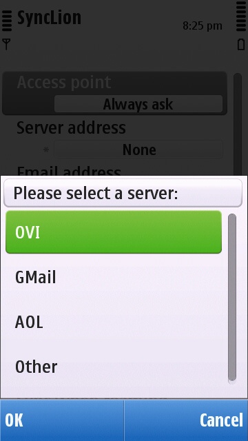synclion - choose email